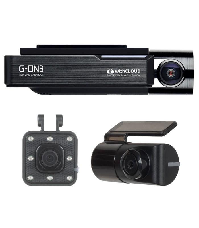 G-NET G-ON3 - 3CH - 2K QHD HDR - TAXI Cloud Dash Cam-sectorcam.it