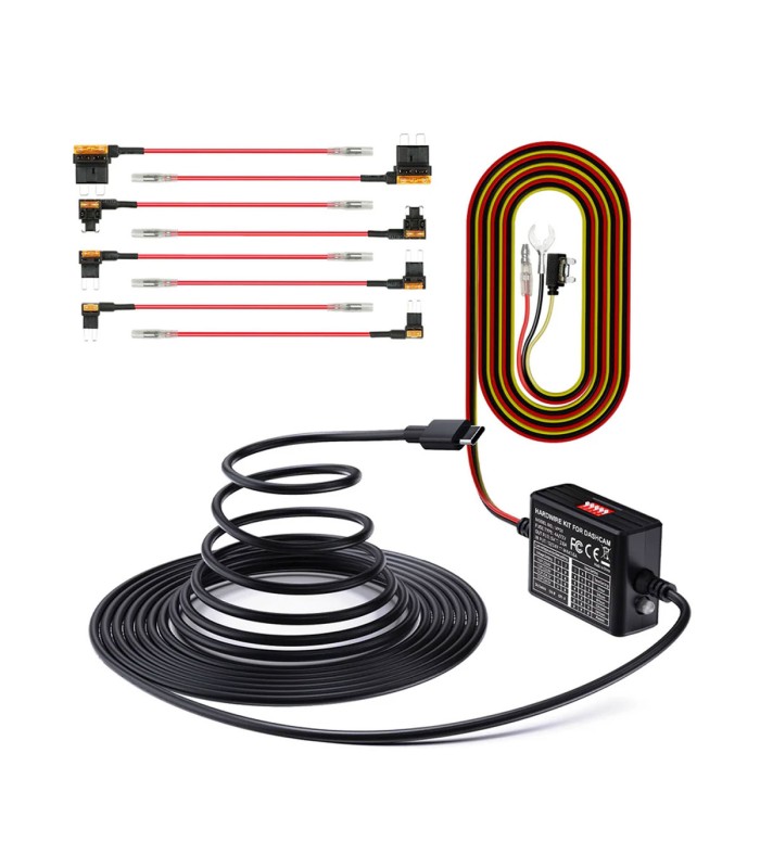 Vantrue-Hardwire Kit-Cavo modalità parcheggio+protezione-SectorCam.it