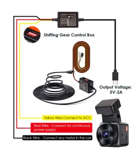 Vantrue VP01 - Hardwire Kit-Cavo per modalità parcheggio + protezione batteria