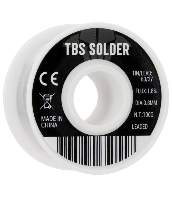 TBS Solder 0.5mm & 0.8mm - 100g - Stagno professionale 63/37 - Flux 1.8%