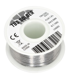 TBS Solder 0.5mm & 0.8mm - 100g - Stagno professionale 63/37 - Flux 1.8%