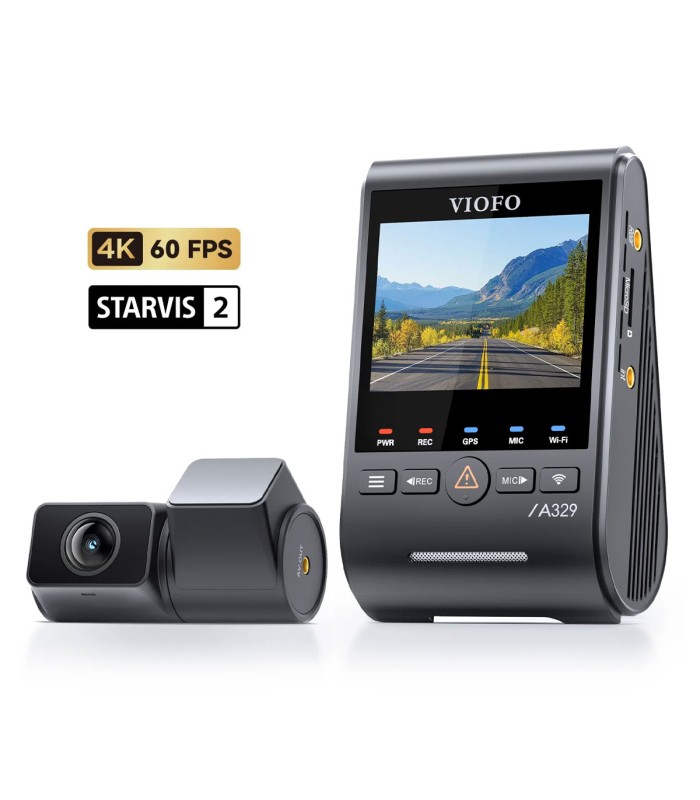 VIOFO A329S - 2CH - 4K 60fps+2K - Starvis2 HDR DashCam