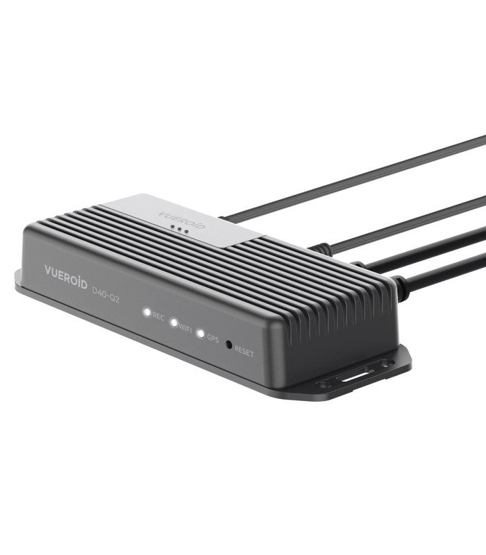 Vueroid D40-Q2 - Dual 2K QHD HDR DashCam - GPS-WiFi