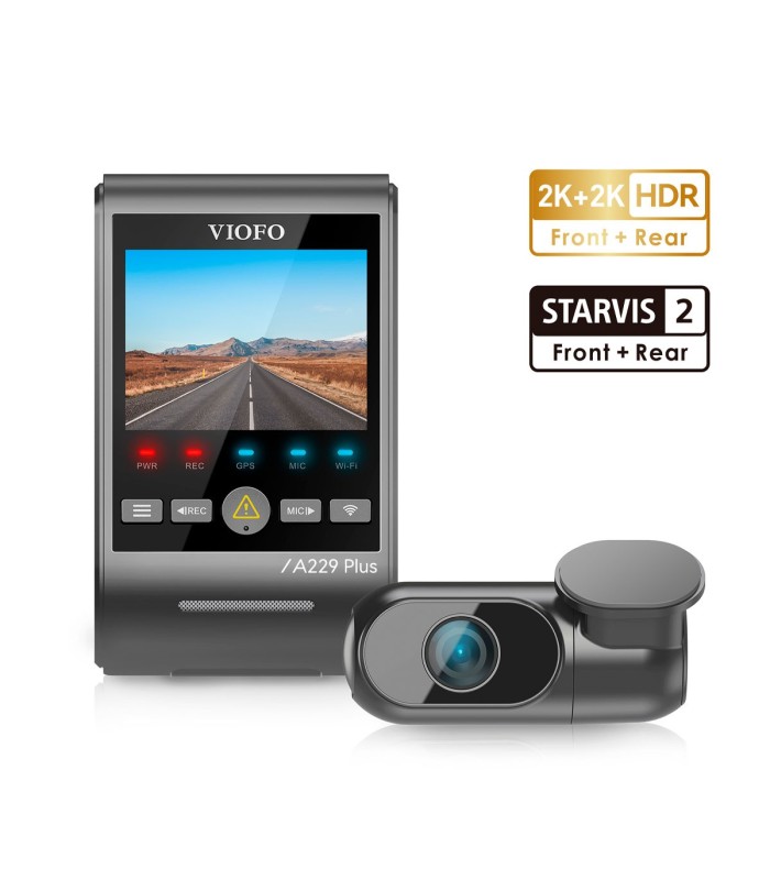 VIOFO A229 PLUS 2CH 2K+2K HDR Sony STARVIS 2 - Dash Cam