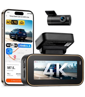 70mai A810 LITE - 2CH - 4K+FullHD Cloud DashCam