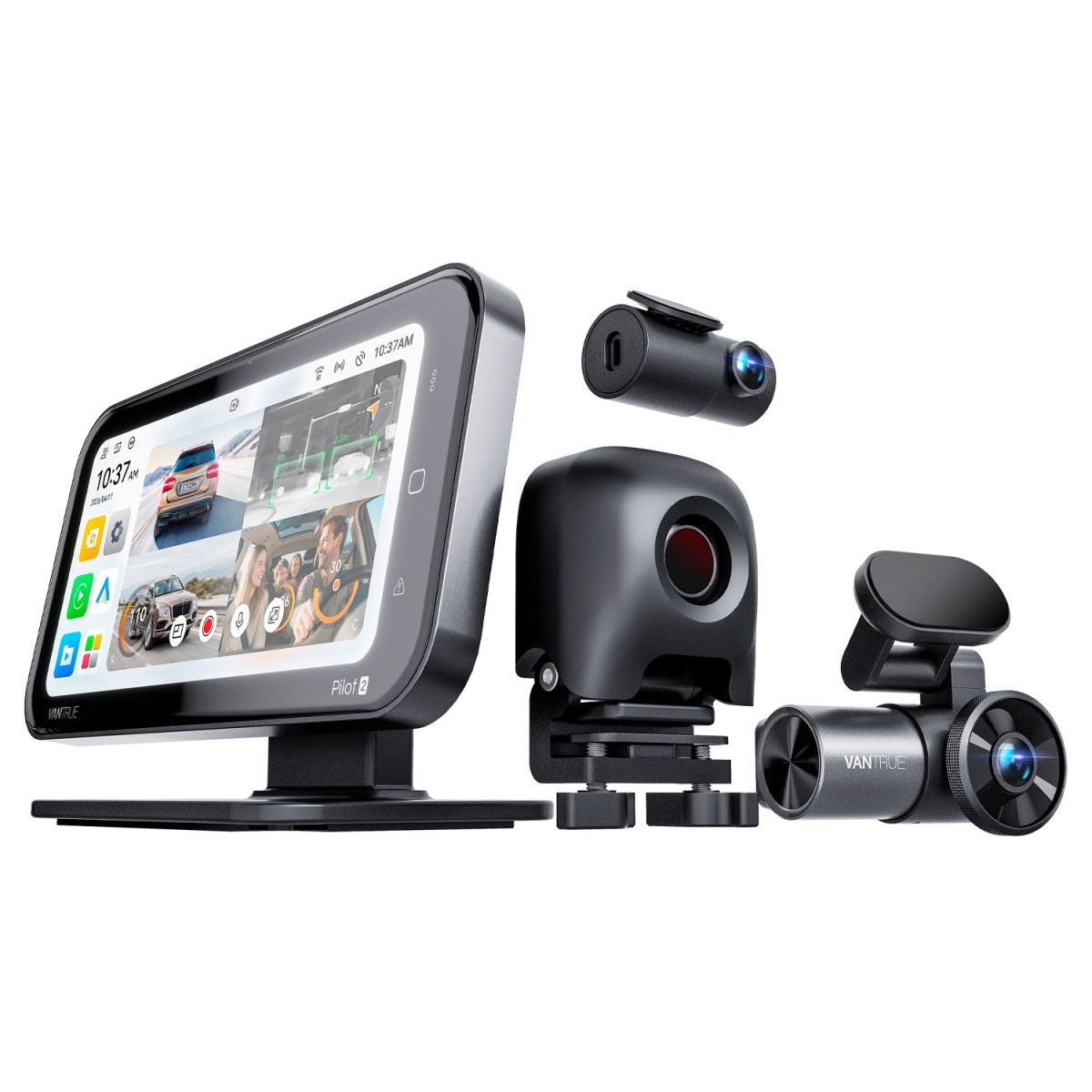 Vantrue Pilot 2 - 4CH 2K HDR + Dashcam Telecamera-carpalay e android auto