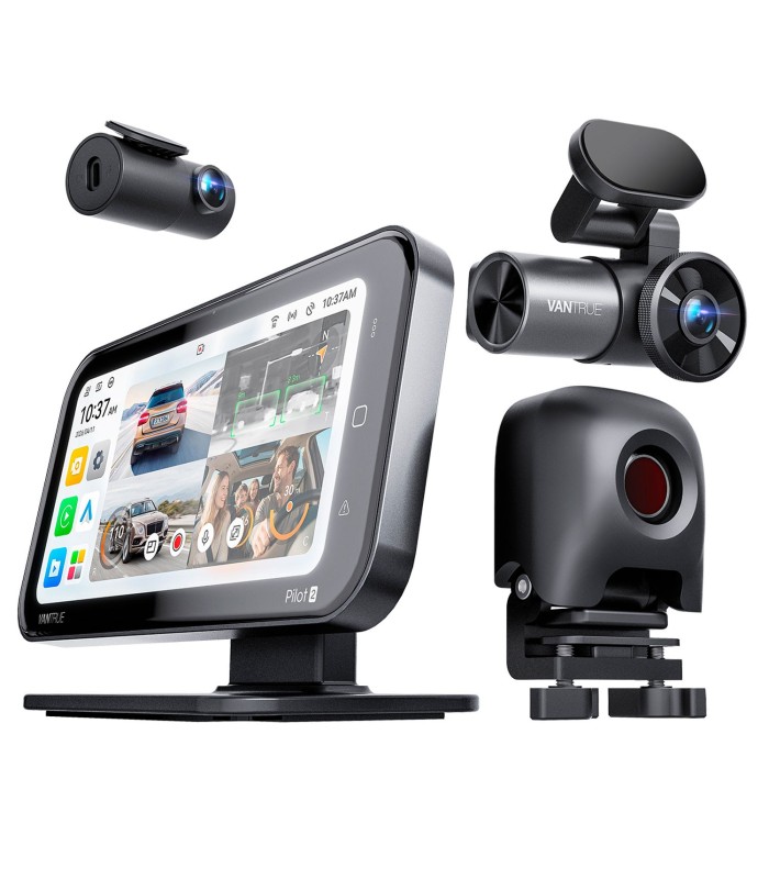 Vantrue Pilot 2 - 4CH 2K HDR + Dashcam Telecamera-carpalay e android auto